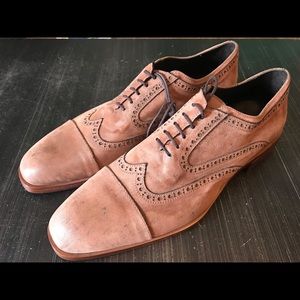 Donald Pliner Zindel Dipped Calf Leather Oxfords